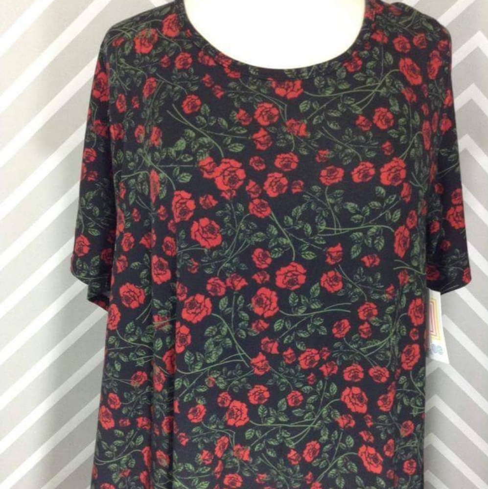 Lularoe perfect tee roses